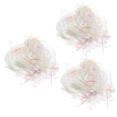 Mobestech Iridescent Shredded Plastic Filler for Baskets Box Decoration and Party Supplies Lightweight Recyclable and Eye-catching Stuffing Material
