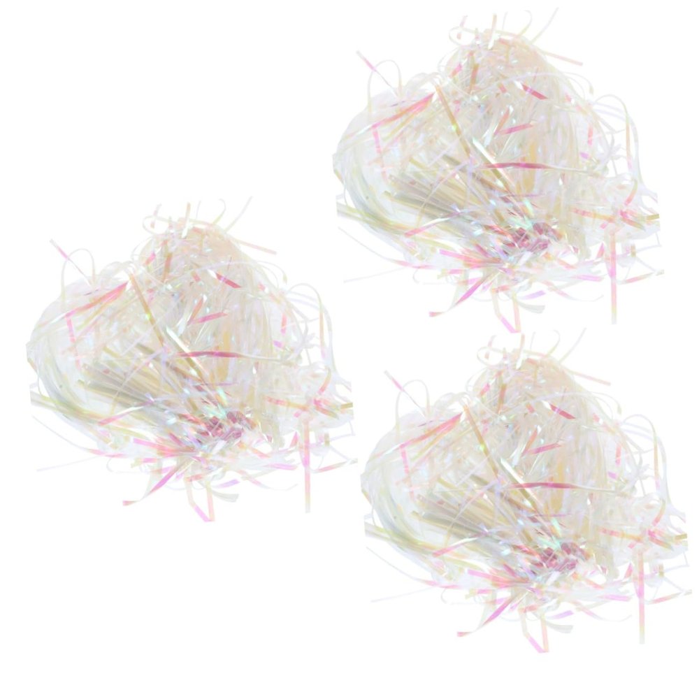 Mobestech Iridescent Shredded Plastic Filler for Baskets Box Decoration and Party Supplies Lightweight Recyclable and Eye-catching Stuffing Material