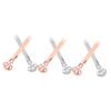 Mobestech 6pcs Stainless Steel Tongue Scrapers Handle for Bad Breath Removal and Oral Lightweight Portable Cleaning Tools for Adults and Travel view 1