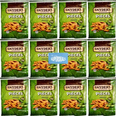 Snyder's of Hanover Pretzel Pieces, Jalapeno, 2.25 oz Pack of 12 bundled by SUPERDEALS with mystery gift in every order