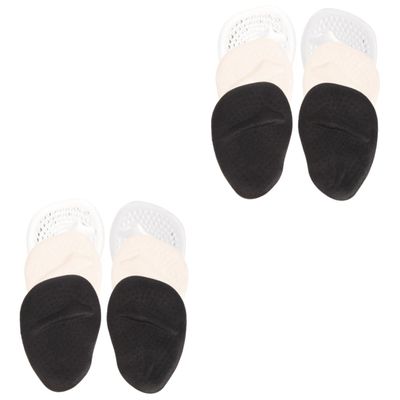 Mobestech 6pairs Metatarsal Foot Pads Forefoot Support Pads for Women Comfortable Insoles for High Heels Slip-Resistant Cushion