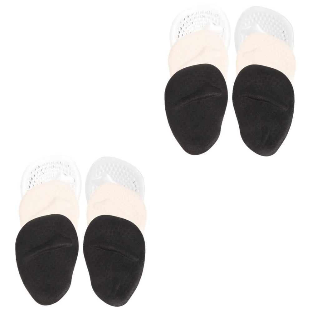 Mobestech 6pairs Metatarsal Foot Pads Forefoot Support Pads for Women Comfortable Insoles for High Heels Slip-Resistant Cushion