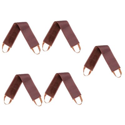 Ipetboom 5pcs Back Lotion Applicator Tool Lightweight Durable Self-tanning Oil Painting Tool Stretching Beautify Tape for Easy Application for Home Travel Brown