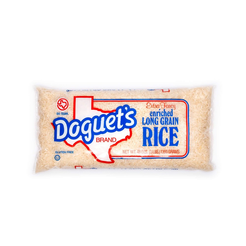 Doguet's Long Grain White Rice - Premium Extra Fancy, 3lb Bag