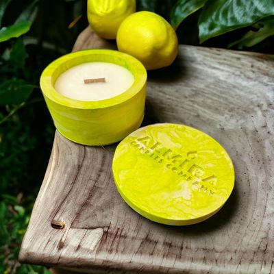Aroma Candle in Gypsum Form (Limoncello)