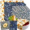 Reusable Beeswax Wrap - 9 Pack Beeswax Wraps for Food, Eco-Friendly Beeswax Food Wraps, Bread Sandwich Wrapper - Organic, Sustainable, Zero Waste, Reusable Plastic-Free Food Storage Wrap, 1XL, 3M, 5S view 1