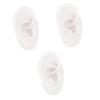 Mobestech 3pcs Silicone Human Ear Model for Piercing Practice and Jewelry Display Realistic Ear Structure for Acupuncture Training Compact for Easy Placement for Schools Clinics and Jewelry view 1