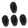 Mobestech 4pcs Professional Ear Model Earring Display Silicone Piercing Practice Human Ear Simulation view 1