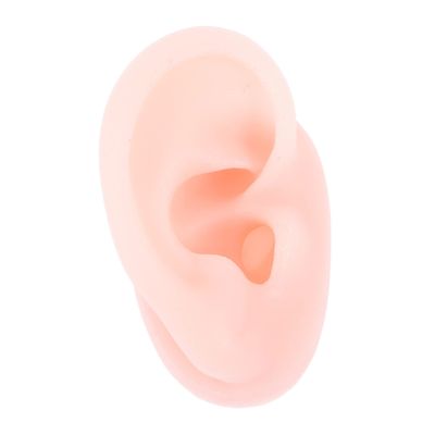 Mobestech 4pcs Silicone Ear Model for Piercing Practice and Jewelry Display Realistic Fake Ear for Acupuncture Training for Clinics Jewelry Shops and Educational Use