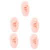 Mobestech 5pcs Silicone Ear Model for Piercing Practice and Jewelry Display Realistic Fake Ear for Training Teaching and Acupuncture Spa Use Compact Design for Easy Placement view 1
