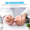 Mobestech 5pcs Silicone Ear Model for Piercing Practice and Jewelry Display Realistic Fake Ear for Training Teaching and Acupuncture Spa Use Compact Design for Easy Placement view 3