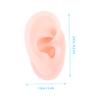 Mobestech 5pcs Silicone Ear Model for Piercing Practice and Jewelry Display Realistic Fake Ear for Training Teaching and Acupuncture Spa Use Compact Design for Easy Placement view 4