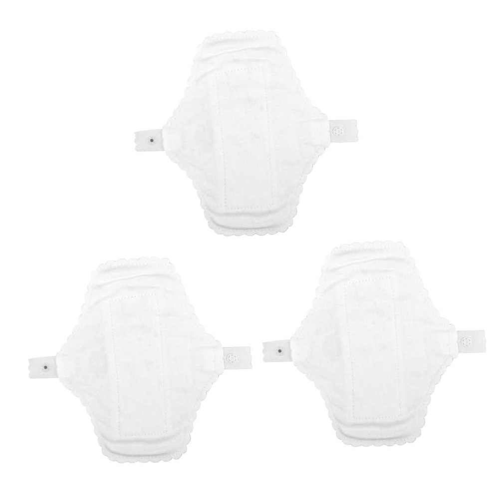 Healvian 6pcs Cotton Menstrual Pads Reusable Women Sanitary Napkin Strong Absorption