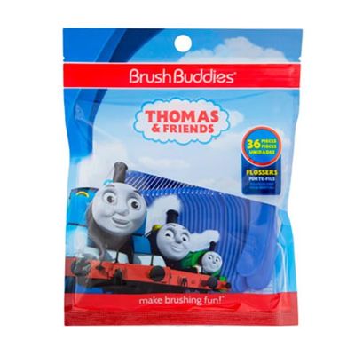 Brush Buddies Thomas & Friends Train Hand held Flossers Dental Floss Picks, 36 Foot (Pack of 1), Blue