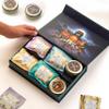 The Vedas Assorted tea sampler gift | 10 Exotic flavours | Premium Hand stitched cotton teabags of 8 different flavours along with Indian masala chai and Matcha tea | 30 Cups | Tea sampler gift set box | Tea assortment box | Tea sets for women view 2