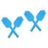 2 Pcs Silicone Material Hand Shape Beating Stick Tapping Back Pat for Body Massage Pat Palm Tool view 1