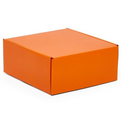 50ea - 10 X 8 X 4 Orange Corrugated Tuck Top Box