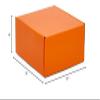 50ea - 10 X 8 X 4 Orange Corrugated Tuck Top Box view 2