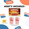 AMC Popcorn Microwave Popcorn Movie Night Basket Gift Set - Extra Butter Flavor, Bundle With 2 Popcorn Bags & Zwivo Sticker, 1.03 Pound (Pack of 1) view 4