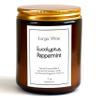 All-Natural Eucalyptus, Peppermint Aromatherapy Essential Oil Candle, Safe for People and Pets, Made with Pure Sustainable Organic Vegan Coconut Wax, Allergy Friendly, Non Toxic, Zero Waste view 1