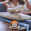 All-Natural Eucalyptus, Peppermint Aromatherapy Essential Oil Candle, Safe for People and Pets, Made with Pure Sustainable Organic Vegan Coconut Wax, Allergy Friendly, Non Toxic, Zero Waste view 4