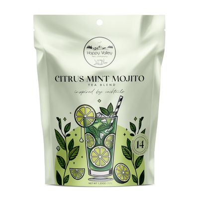Citrus Mint Mojito Green Tea: a Craft Mocktail Tea by Happy Valley Tea Company