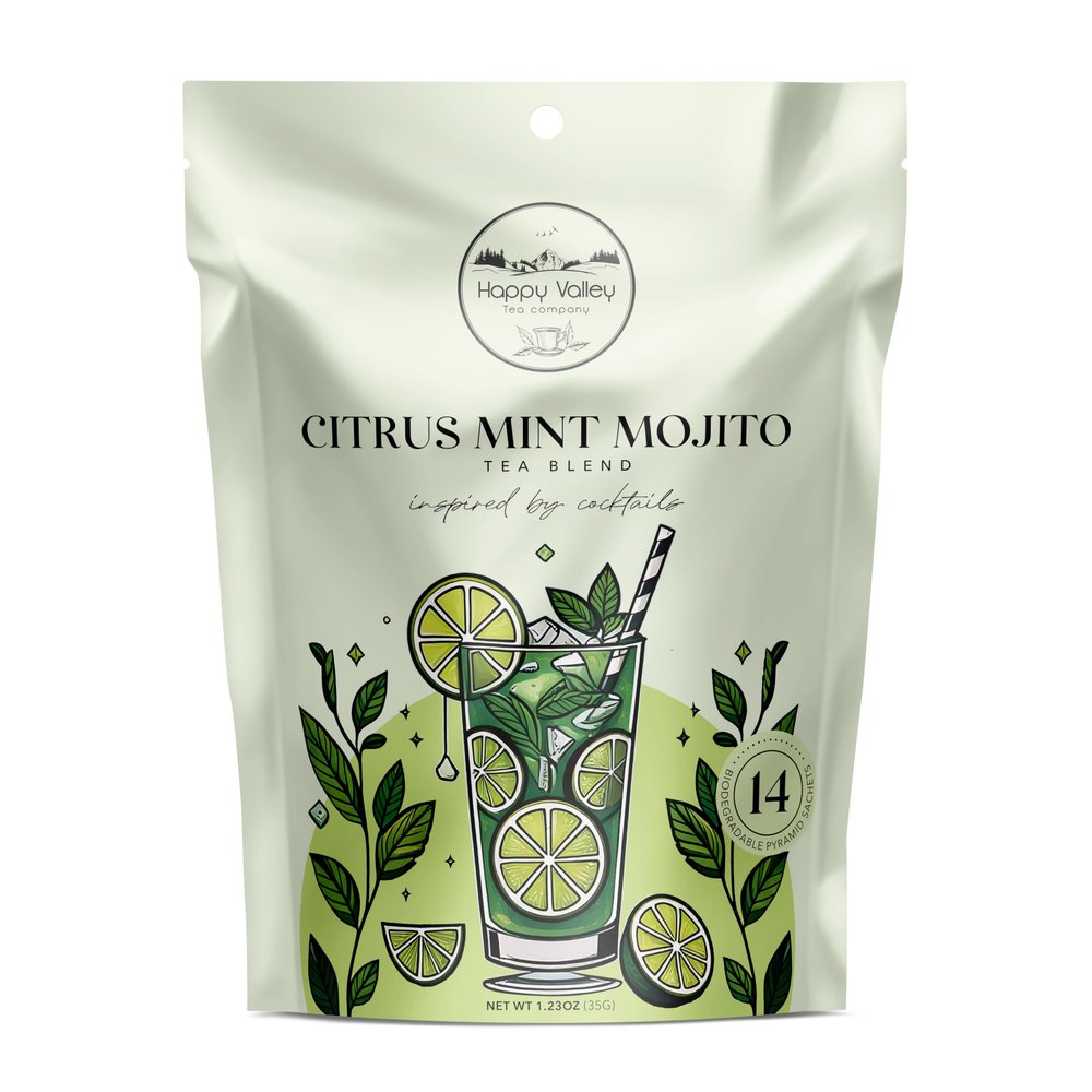 Citrus Mint Mojito Green Tea: a Craft Mocktail Tea by Happy Valley Tea Company