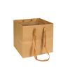 Aosric 12 Pack 10"x10"x10" Brown Square Gift Bags with Ribbon Handles  Reusable Thick Paper Bags for Boutique Shopping, Premium Gifts, Birthdays, Weddings, Baby Showers, Parties & Retail view 1