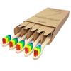 ECOETBOO Kids Bamboo Toothbrush Medium Bristles Rainbow, 5 Pack Children's Toothbrushes Eco-Friendly Wooden Handle Tooth Brush (Rainbow) view 1
