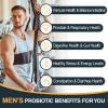 Probiotics for Men, 500 Billion CFUs & 12 Strains Mens probiotic, with Turmeric, Cranberry, Goji - Probiotics for Digestive Health, Gut, Immune & Bloating, Prostate & Urinary Tract Health, 60 Capsules view 4