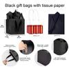 Aosric 12 Pack 8"x8"x8" Black Square Gift Bags with Ribbon Handles  Reusable Thick Paper Bags for Boutique Shopping, Premium Gifts, Birthdays, Weddings, Baby Showers, Parties & Retail view 3