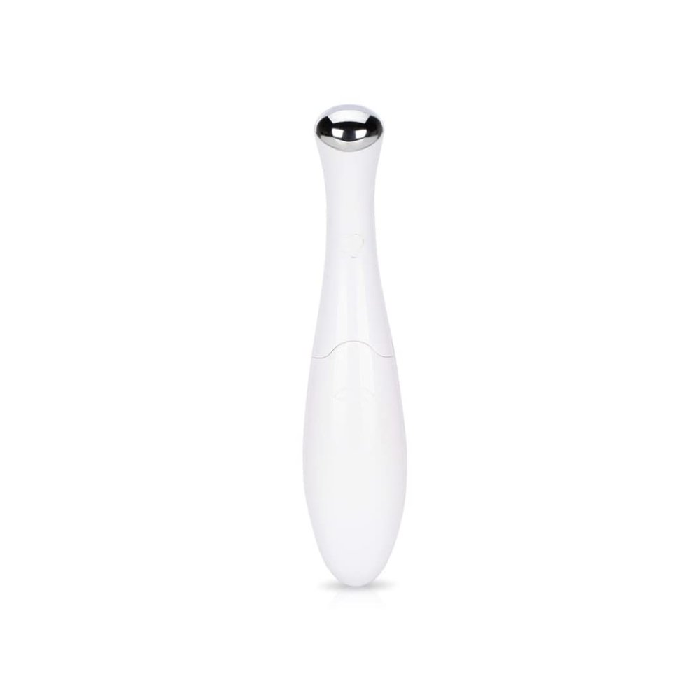 1 Pcs Eye Massage Pen Home Eye Massager Removing Bags Under the Eyes Dark Circles Eye Massage Import Instrument Eye Beauty Pen(White)