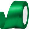 Quhora 1-1/2" x 25 Yards Satin Ribbon, Green Silk Ribbon Ideal for Gift Wrapping, Floral Bouquets, Crafts, Wedding Party Decorations, Christmas and Sewing Projects view 1