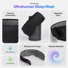 Ultrahuman Sleep Mask for Women and Men  Comfortable Premium Blackout Eye Mask for Sleep, Soft 3D Sleeping Mask with Travel Pouch view 4