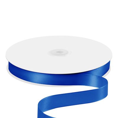 Quhora 5/8" x 100 Yards Satin Ribbon - Royal Blue Silk Ribbon with Spool - Ideal for Gift Wrapping, Floral Bouquets, Crafts, Wedding Party Decorations, Christmas and Sewing Projects