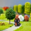 9Pcs Mini Luck Cat Figurines Resin Mixed Style Cute Cat Statues for Micro Landscaping, Fairy Garden, Planter, Desk, and Home Decor view 3