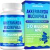 Akkermansia Probiotic, Live Strain Probiotics for Women & Men, Akkermansia Muciniphila for Gut Health, Digestive, Metabolic*, Immune, with Chromium, Green Tea Leaf, 60 Probiotic Capsule view 1