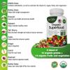 Aamatec Life Organic Superfood Greens Fruits and Veggies Complex - Best Dietary Supplement with 14 Greens and 14 Fruits & Vegetables with Alfalfa & Antioxidant Organic Ingredients Non-GMO 240 Capsules view 3