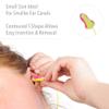 Plexon Disposable Foam Corded Earplugs by Laser Lite, Made of Polyurethane Foam, in One Size, Pink/Yellow 1 case (100 pcs), Made in USA view 3
