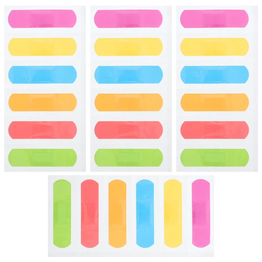 Baluue 60pcs Breathable Cartoon Self- Flexible Patches for Boys and Girls Stretchy First Aid Care Scrapes and Minor Injuries