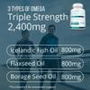 Approved Science Omega 3-6-9-2400mg Daily Blend of Fish, Flaxseed, and Borage Oils with Vitamin E - Wellness Support - Non-GMO, Mercury-Free - 120 Softgels - 2 Month Supply view 3