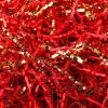 Outus 2 LB Red Gold Crinkle Cut Paper Shred Filler Metallic Shredded Papers Confetti Gift Boxes Basket Crinkle Paper Filler Packing Grass Cushion Shredded Tissue Stuffing Christmas Birthday Wrapping view 1
