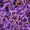 Outus 0.5 LB Purple Gold Crinkle Cut Paper Shred Filler Metallic Shredded Papers Confetti Gift Box Basket Crinkle Paper Filler Packing Grass Cushion Shredded Tissue Stuffing Christmas Birthday Wrap view 1