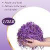 Outus 0.5 LB Purple Gold Crinkle Cut Paper Shred Filler Metallic Shredded Papers Confetti Gift Box Basket Crinkle Paper Filler Packing Grass Cushion Shredded Tissue Stuffing Christmas Birthday Wrap view 2