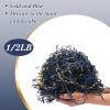Outus 0.5 lb Blue Gold Crinkle Cut Paper Shred Filler Metallic Shredded Papers Confetti Gift Box Basket Crinkle Paper Filler Packing Tissue 250 Anniversary Birthday Graduation United States Wrapping view 2