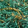 Outus 2 LB Green Gold Crinkle Cut Paper Shred Filler Metallic Shredded Papers Confetti Gift Boxes Basket Crinkle Paper Filler Packing Grass Cushion Shredded Tissue Stuffing Christmas Birthday Wrapping view 1