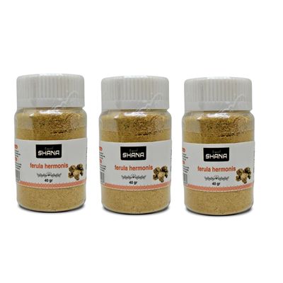 Shana Sharsh El Zaloua (Ferula Hermonis) Powder Egyptian Herbs Natural Herbal Al Zaloua Egypt Arab No Preservatives No Gmo Kosher Halal Nature (3 Pack = 4.23 oz / 120 gm)   