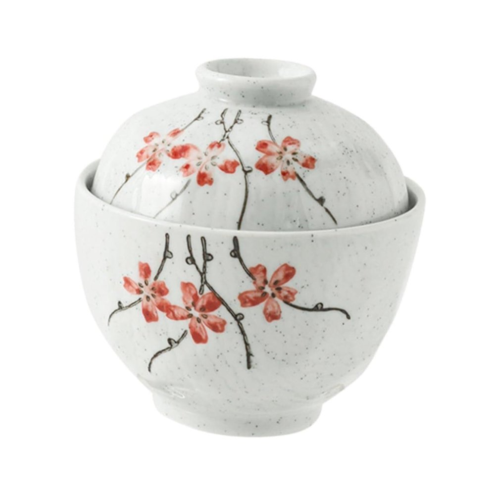 1 Set Ceramic Stew Pot Ceramic Stew Bowl Soup Bowl with Lid Japanese Ceramic Bowl Stewing Pot Ceramic Soup Bowl Bird's Nest Pho Steamed Egg Cup Tableware Saucepan Ceramics White ( Color : White , Size