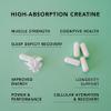 AMANDEAN Creatine HCl Pills. American Made CON-CRET. 120 Capsules. 7X Concentrated vs Monohydrate Powder. No Bloat. Muscle, Energy, Cognitive, Recovery Support for Men & Women. Gluten Free, Non-GMO. view 3