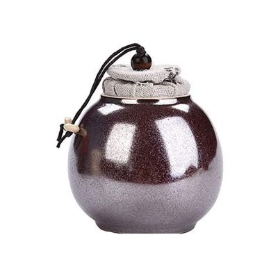 Mini Cremation Urns Pet Mini Cremation Pet Cremation Urns Commemoration Handmade Burial Urns Cremation urns (Color : D) (B)